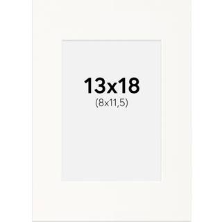 Passepartout Antique White (Hvid kerne) 13x18 cm (8x11,5)