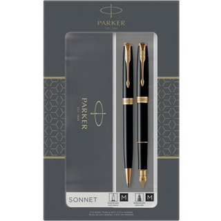 Parker Duosæt Sonnet GT kuglepen+fyldepen sort
