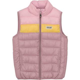Color Kids Kid's Waistcoat Quilted Colorblock Syntetiske veste Børn størrelse 140 farve pink