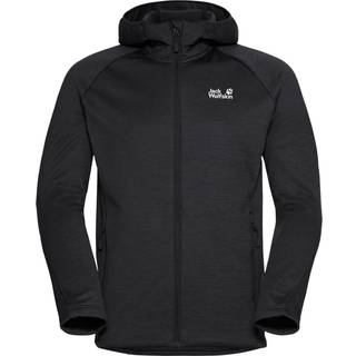 Jack Wolfskin Men's Peak District Hooded Full Zip Black, L