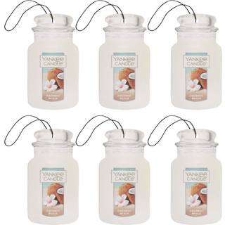 Yankee Candle Paper Car Jar Coconut Beach (pakke med 6)