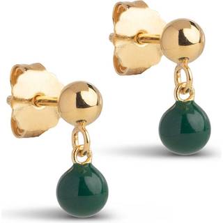ENAMEL Copenhagen Øreringe - Mina - Petrol Green