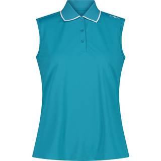 CMP Women's Polo Sleeveless Polo-shirt Damer størrelse 48 farve turkis