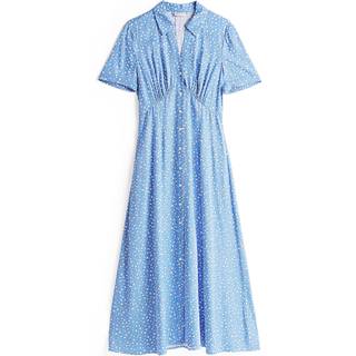 Floral Print Midi Shirt Dress