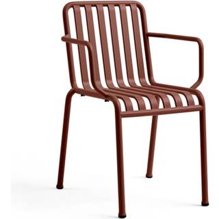 HAY Palissade Spisebordsstol med Armlæn Iron Red