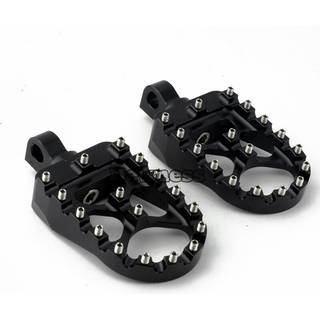 (Sort)MX Fodpinde Motorcykel Brede Fat Fodpinde Bobber 360 Roating Bagfodstøtter Til Harley Dyna Fatboy