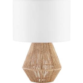 Bordlampe Lignea Lux i jute i boho-stil, 60W - natur