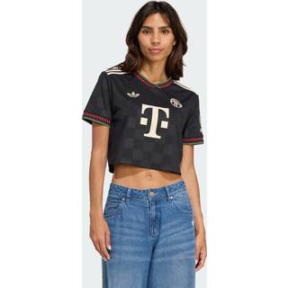 FC Bayern München 25/26 cropped tredjetrøje - Black / Halo Ivory - 2XS