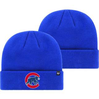 '47 MLB Unisex-Voksen Primr Logo Strik med manchet Primr Logo Team Farve Beanie Hat Cold Weather Hat One Size (Chicago Cubs Blue)