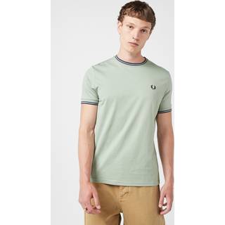 Fred Perry Twin Tipped T Shirt Bayleaf Green