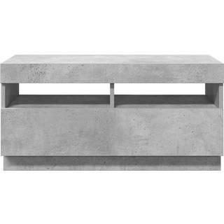 Tv-Skab Med Led-Lys 80X35X40 Cm - 80 cm / Betongrå