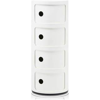 Kartell - Componibili 4985, White, 4 Compartments - Kabinetskabe - Anna Castelli Ferrieri - Hvid - Plast