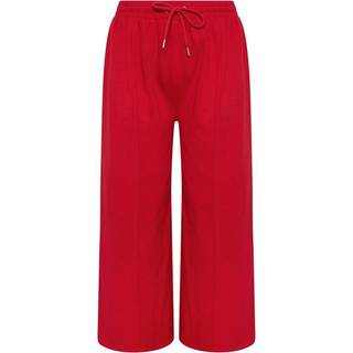 Yours Curve Yours Curve Red Wide Leg Joggers