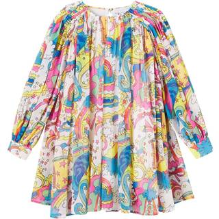 Stella McCartney Kids Printed georgette dress - multicoloured - Y 5
