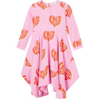 Stella McCartney Kids Printed jersey dress - pink - Y 3