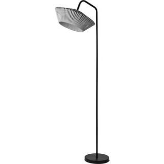 OSRAM Gulvlampe Decor Stripes, Aluminium/grå/zink, Stue/spisestue, Tekstil/stof/silke
