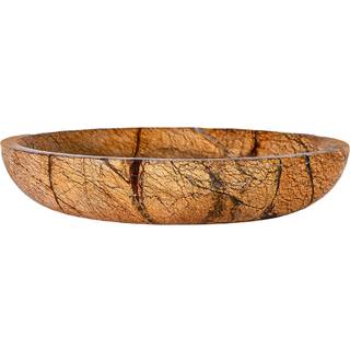 Sagaform Sten skål stor Ø28 cm Brun skovmarmor