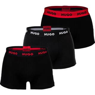 HUGO Herren Trunks schwarz Baumwolle & Mix Gemustert