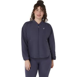 ASICS Nagino Running Jacket Women - Blue Grey, Blue, Size L - blue_grey