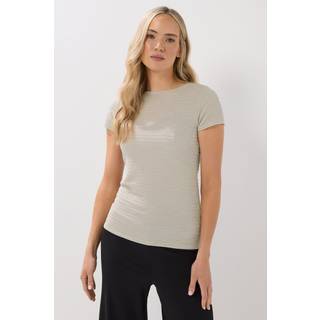 Lts Tall Ivory White Textured Slash Neck Top 16 Lts | Tall Women's Summer Tops