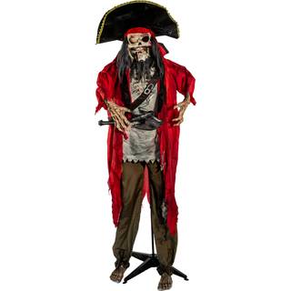 Schauriger Skelett Pirat Halloween Animatronic 190cm