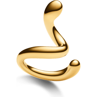 Maria Black Coil Whirl Stud right Gold - O/S