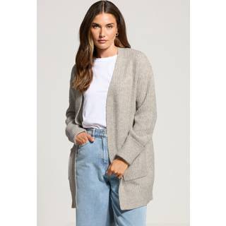 Lts Tall Light Grey Knitted Midi Cardigan Size 18-20