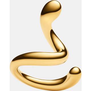 Maria Black Coil Whirl Ear Cuff right Gold - O/S