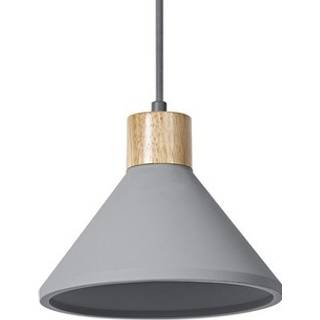 OSRAM Hængelampe CONCRETE WOOD, dæmpbar, Aluminium/grå/zink, Stue/spisestue, Beton, Ungdommelig stilretning