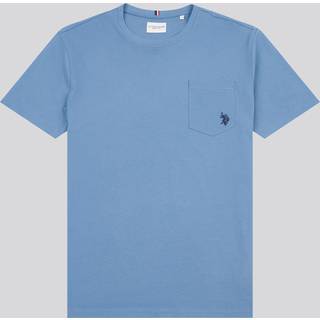 U. S. Polo Assn U. S. Polo Assn. Blue Mens Double Horsemen Pocket 100% Cotton T-Shirt
