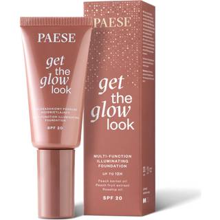 Paese Get The Glow Look Illuminating Foundation Let foundation med lysnende effekt SPF 20 Skygge 2N Sand Beige 30 ml - 30 ml
