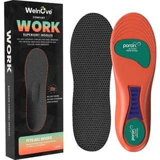 Plantar Fasciitis indl?gss?ler til kvinder M?nd - Welnove All-Day Superior Comfort Memory Foam sko-indl?g til h?lsporsmerter - St?dabsorberende s