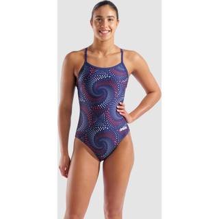Arena Women's Fireflow Swimsuit Lightdrop Back Badedragt Damer størrelse 40 farve blå