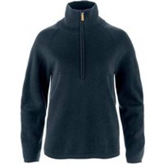 Fjällräven Women's Övik Lite Half Zip Uldsweater Damer størrelse S farve blå