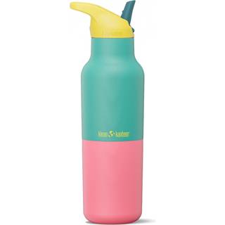 Klean kanteen Rise Classic drikkeflaske med sportslåg 473 ml, Turquoise Kaleidoscope