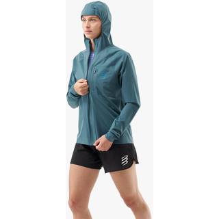 Compressport Women's Tempest Waterproof Jacket Løbejakke Damer størrelse S farve blå