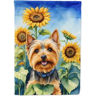 Carolines skatte dac6165chf silkeagtig terrier i solsikker hus flag stor veranda ærme pol dekorativt uden