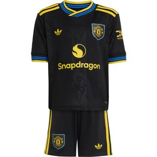 Manchester United 25/26 tredje minisæt børn - Black - 98