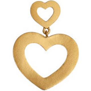 My Open Love Hearts Earring - Gold - Stine A - Guld One Size