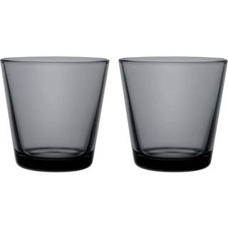 Iittala Kartio glas 21 cl 2 stk Mørkegrå