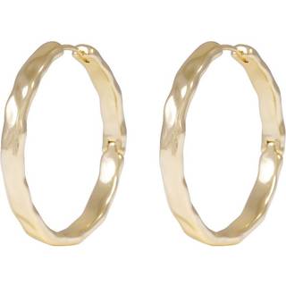 Snö Of Sweden Domino Hoop Earring Gold 30mm