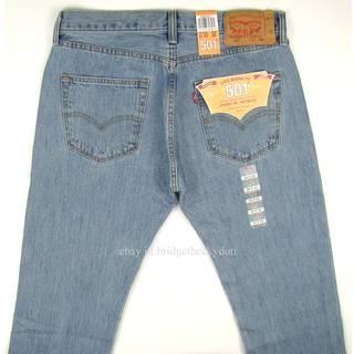 Levi's Herre 501 Original Fit Jeans — Lys stenvasket, 34W x 34L (Tilgængelig i store og lange størrelser)