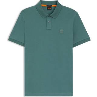 Slim fit poloshirt i bomuld med stræk og logomærke