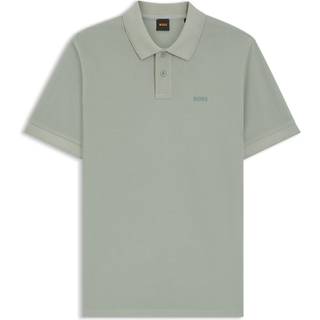 Poloshirt i bomuldspiqué med logoprint