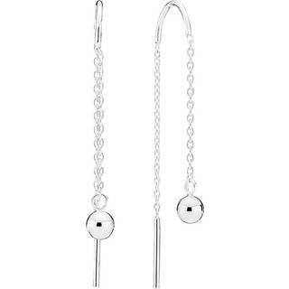 LUND Copenhagen sølv ørekæde med kugle, 4 mm