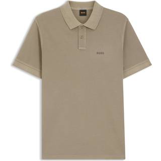 Poloshirt i bomuldspiqué med logoprint