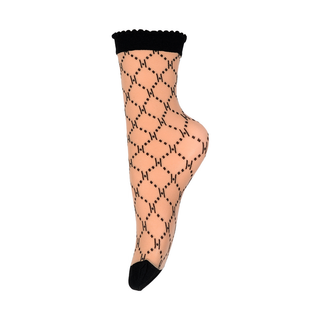 HYPE THE DETAiL strømper med logo, 25 den - Nude/black