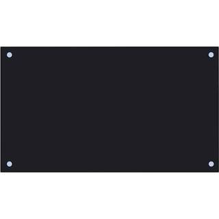 Stænkplade Hærdet Glas - 1 / Sort / 70 x 40 cm