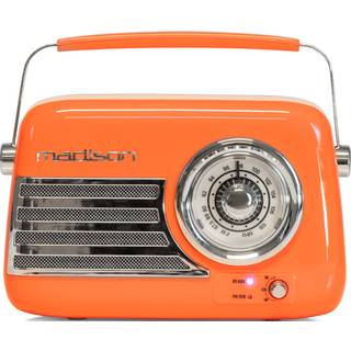 Madison Retro Radio m. Bluetooth og FM (Orange)