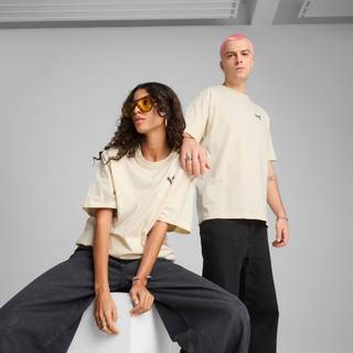 PUMA EQUAL LOVE CONFEDERATION Relaxed Graphic Tee, Clothing, Alpine Snow, XL